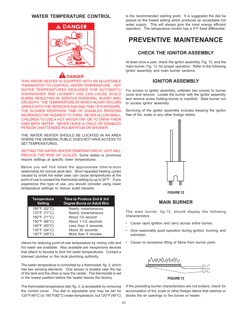 Preventive maintenance | A.O. Smith BTI 120 User Manual | Page 25 / 32