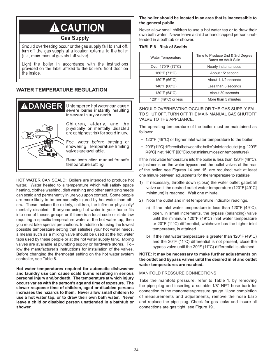 Water temperature regulation | A.O. Smith VB/VW- 1000 User Manual | Page 34 / 52
