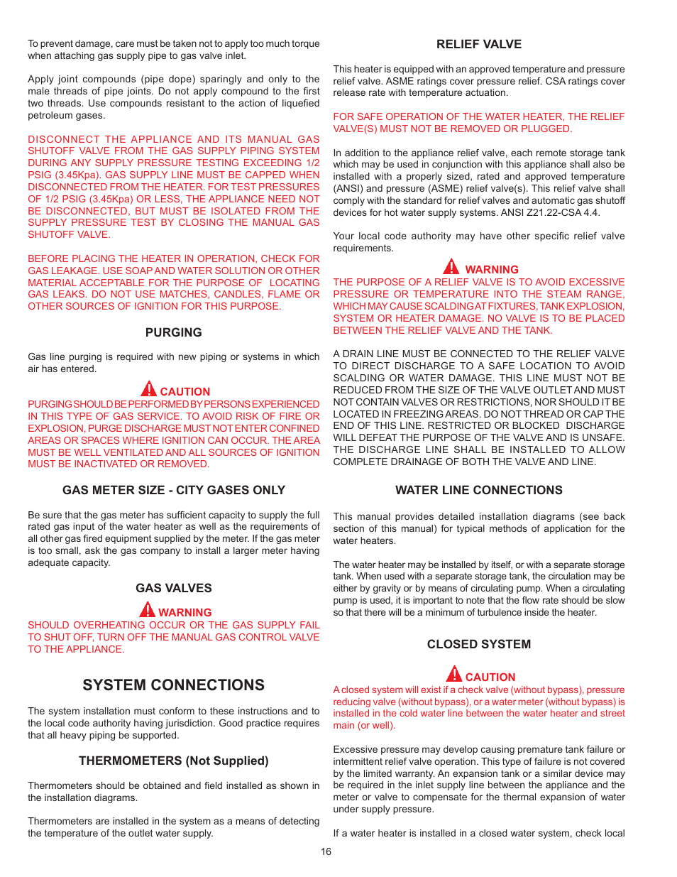 System connections | A.O. Smith 400A User Manual | Page 16 / 40