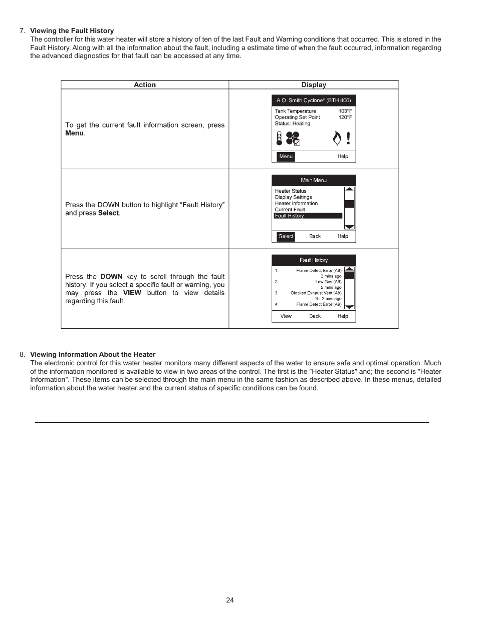 A.O. Smith 400A User Manual | Page 24 / 40