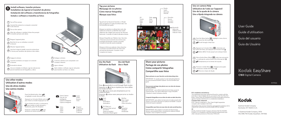 Kodak C183 User Manual | 2 pages