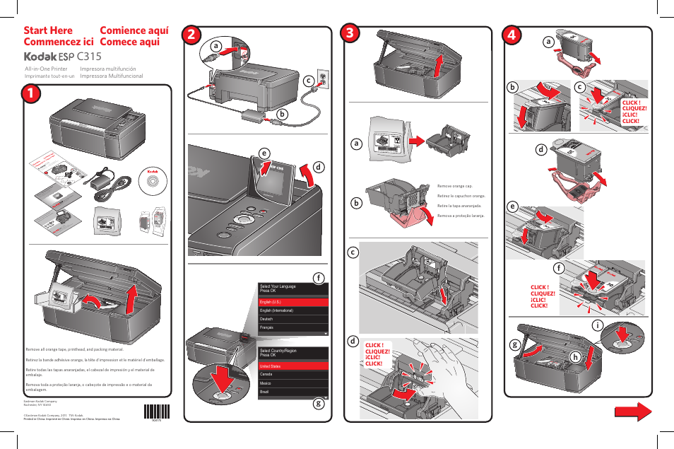 Kodak ESP C315 User Manual | 2 pages