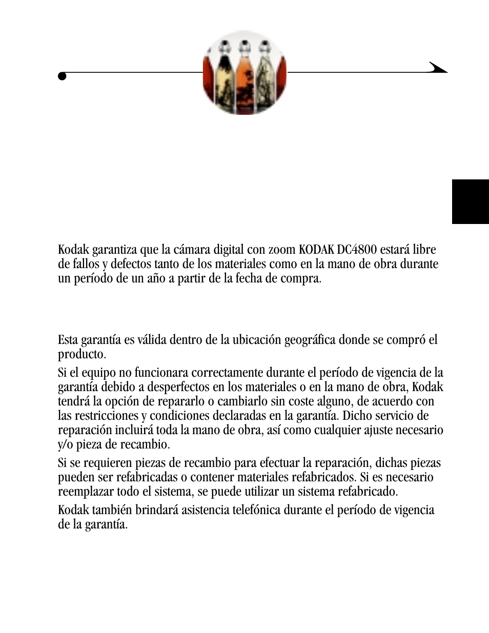 10 información de garantía y reglamentaria, Período de garantía, Cobertura de reparación bajo la garantía | Información de garantía y reglamentaria | Kodak DC4800 User Manual | Page 114 / 136
