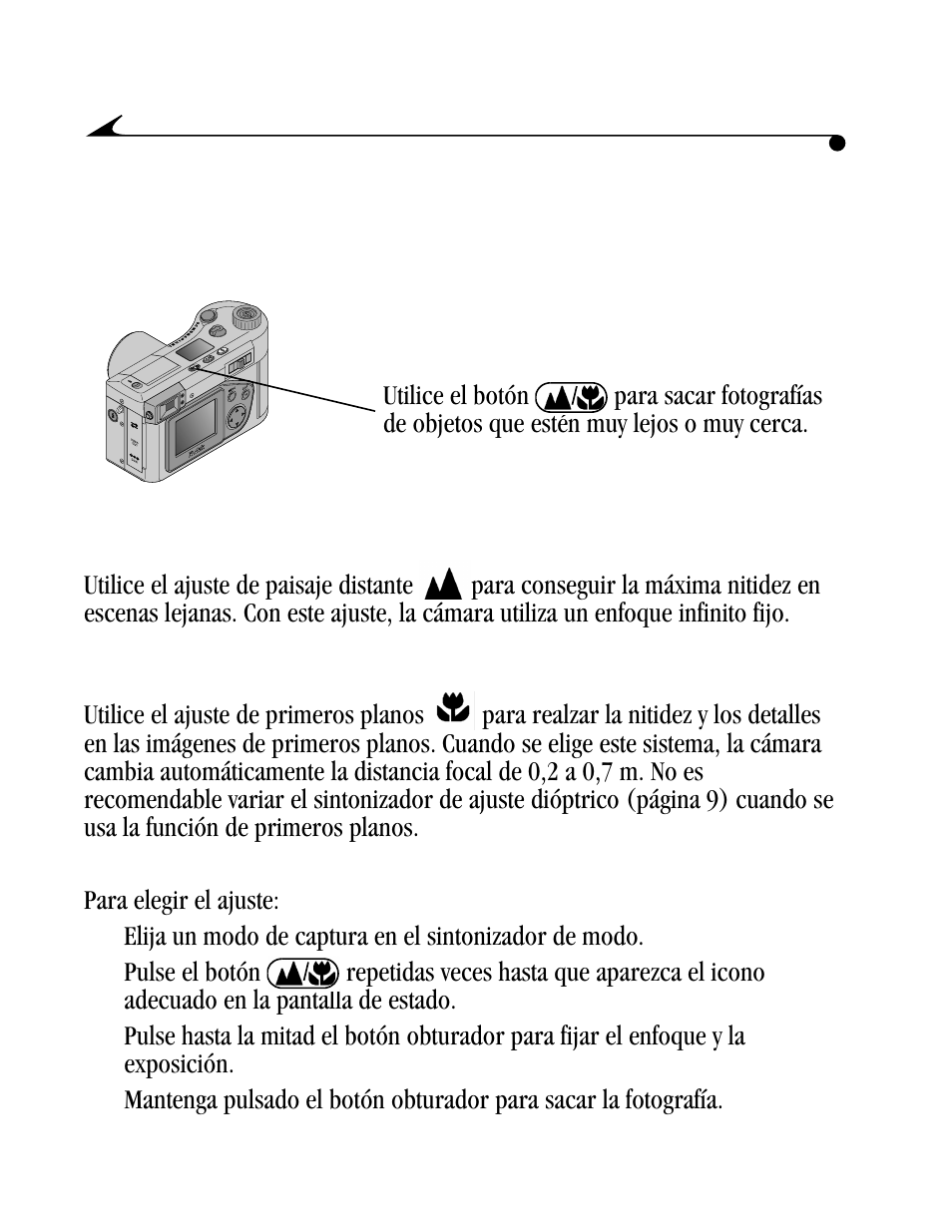 Fotografiar imágenes lejanas y primeros planos, Imágenes de lejos, Imágenes de primer plano | Imágenes de lejos imágenes de primer plano | Kodak DC4800 User Manual | Page 37 / 136