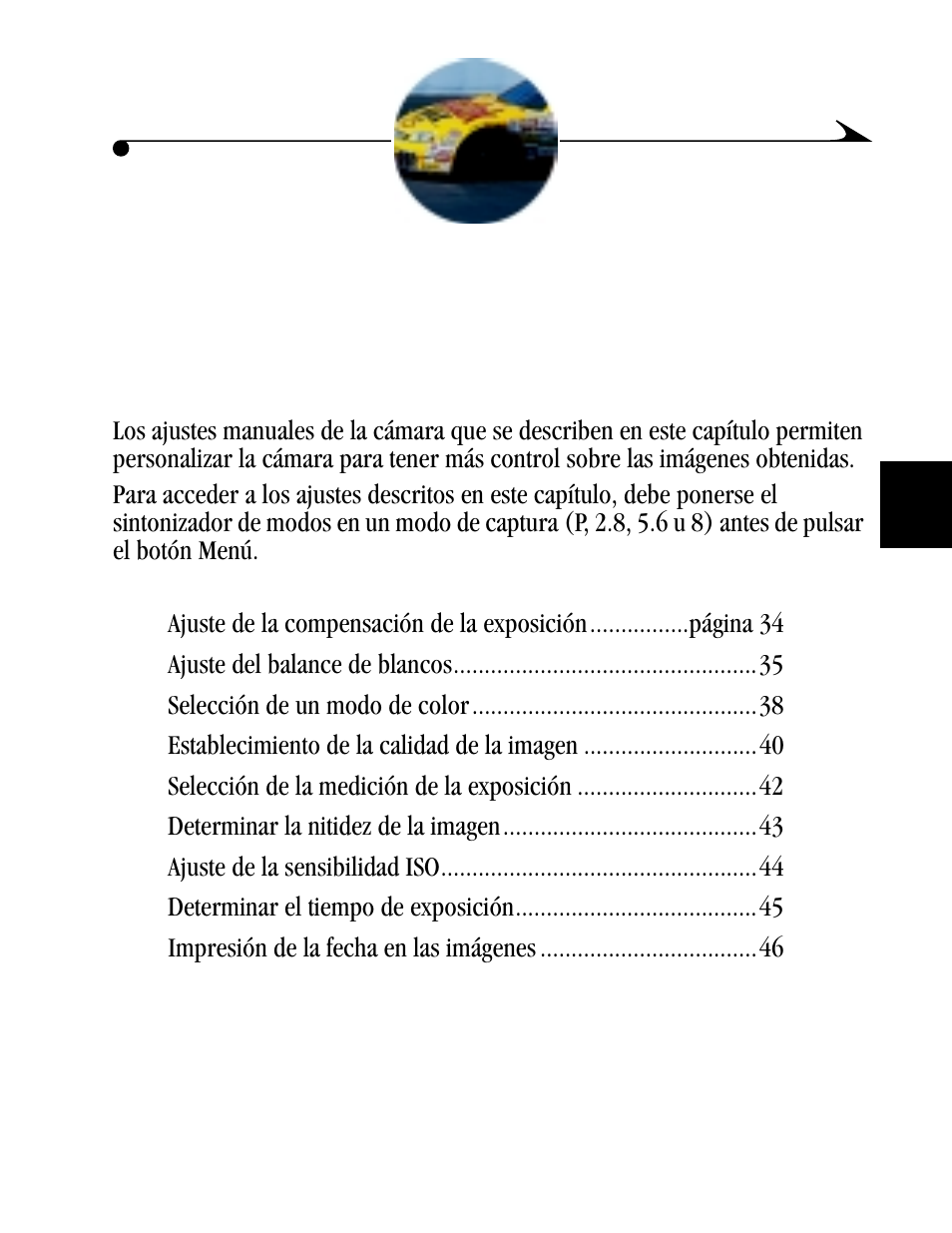 3 personalización de los ajustes manuales, Personalización de los ajustes manuales | Kodak DC4800 User Manual | Page 46 / 136