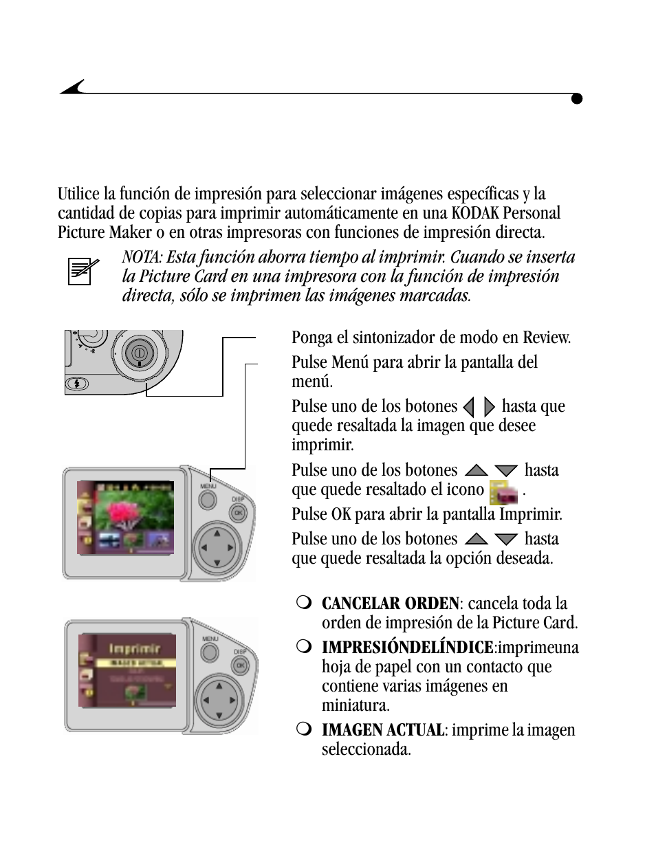 Selección de imágenes para impresión automática | Kodak DC4800 User Manual | Page 67 / 136
