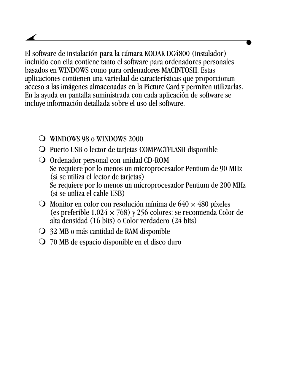 Requisitos para sistemas windows | Kodak DC4800 User Manual | Page 83 / 136