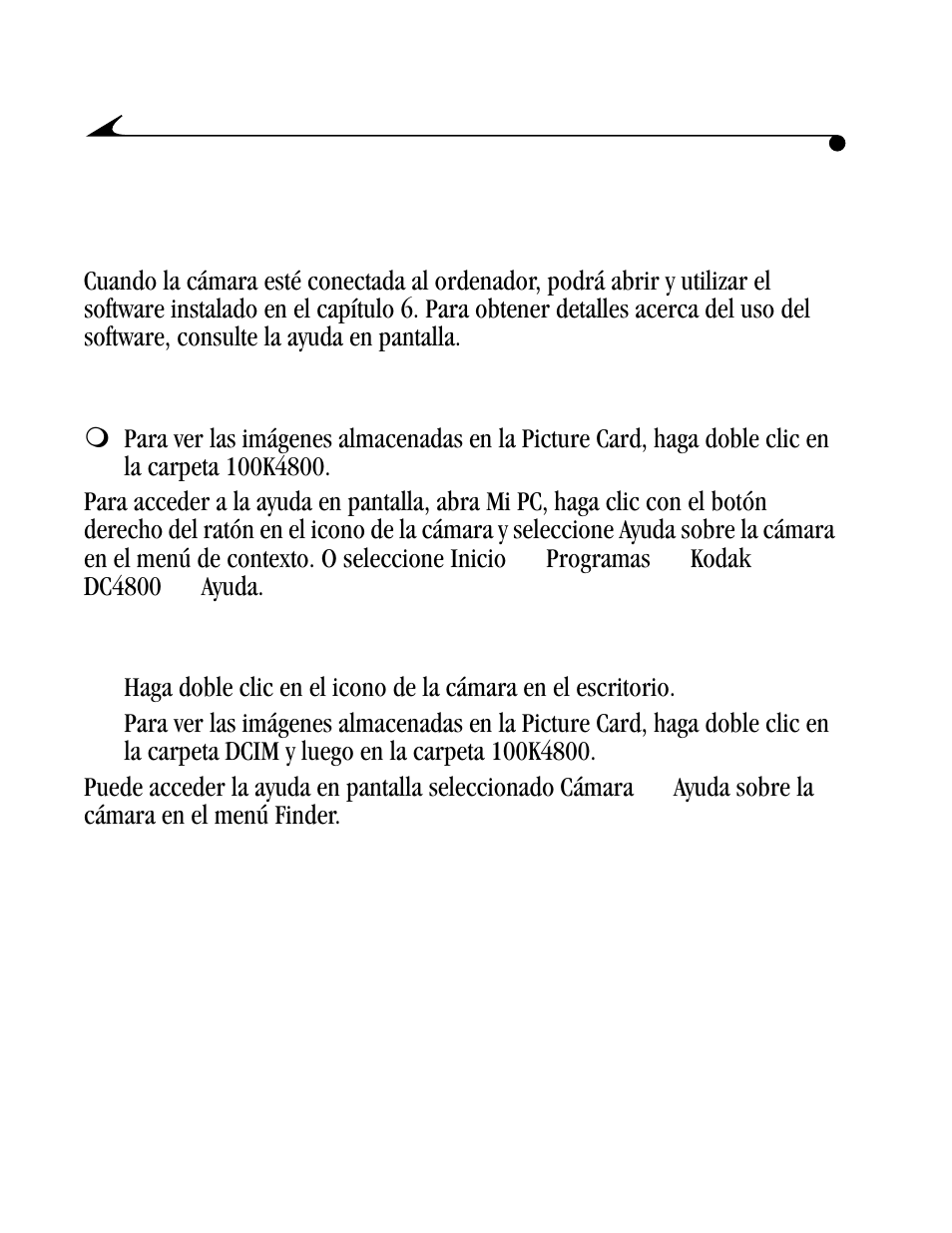 Inicio del sofware de la cámara digital kodak, Ordenadores basados en windows, Ordenadores macintosh | Kodak DC4800 User Manual | Page 91 / 136