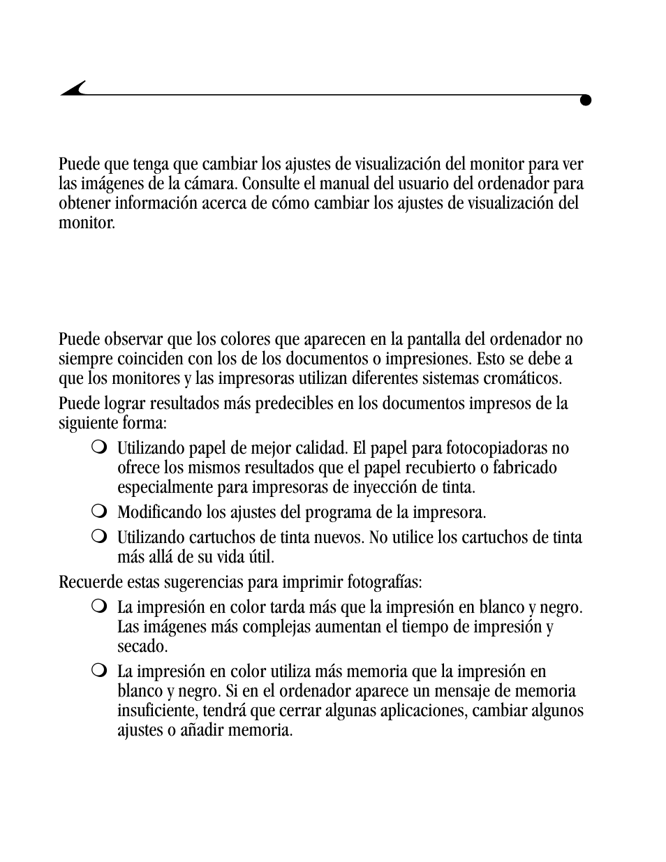 Ajuste del monitor para ver mejor, Obtención de mejores resultados de la impresora | Kodak DC4800 User Manual | Page 97 / 136