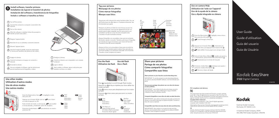 Kodak C122 User Manual | 2 pages