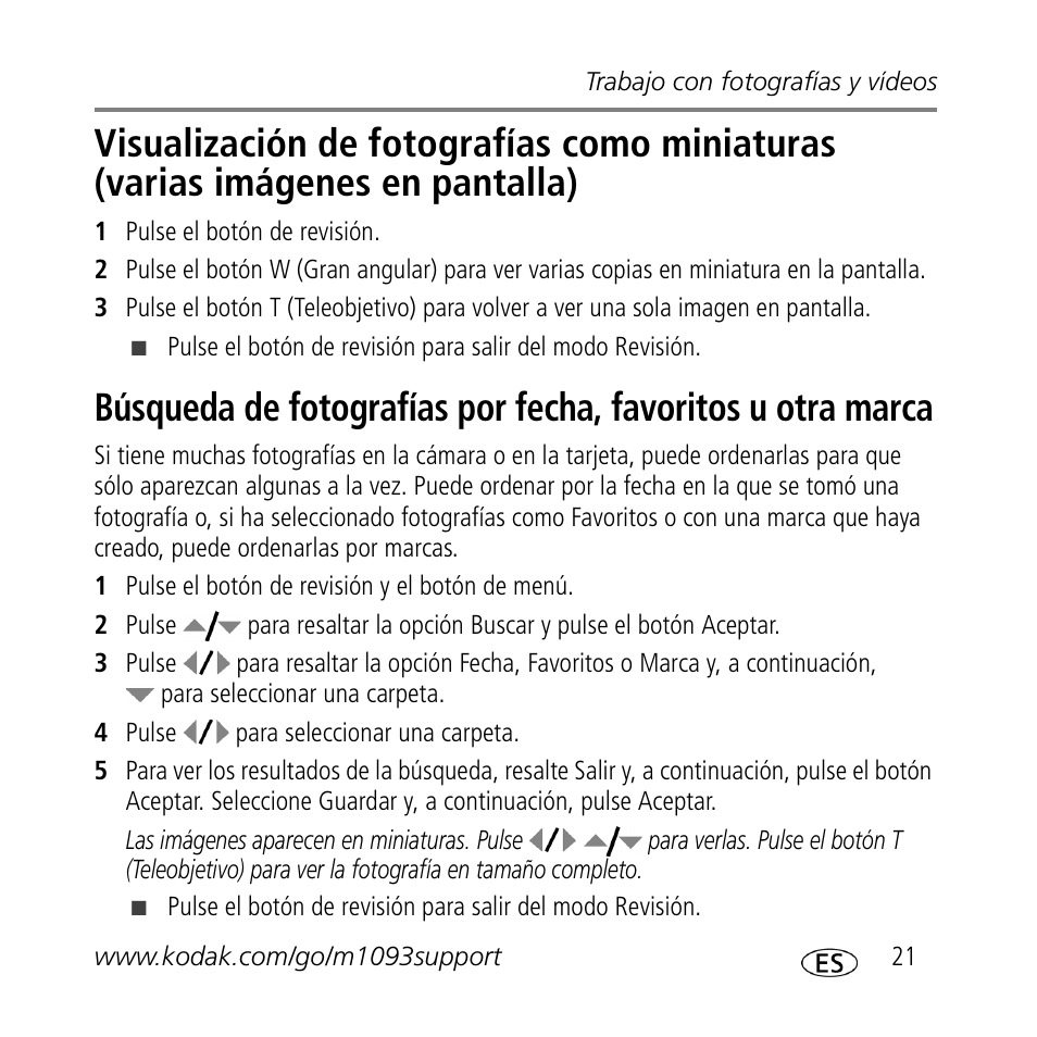 Kodak M1093 IS User Manual | Page 21 / 29