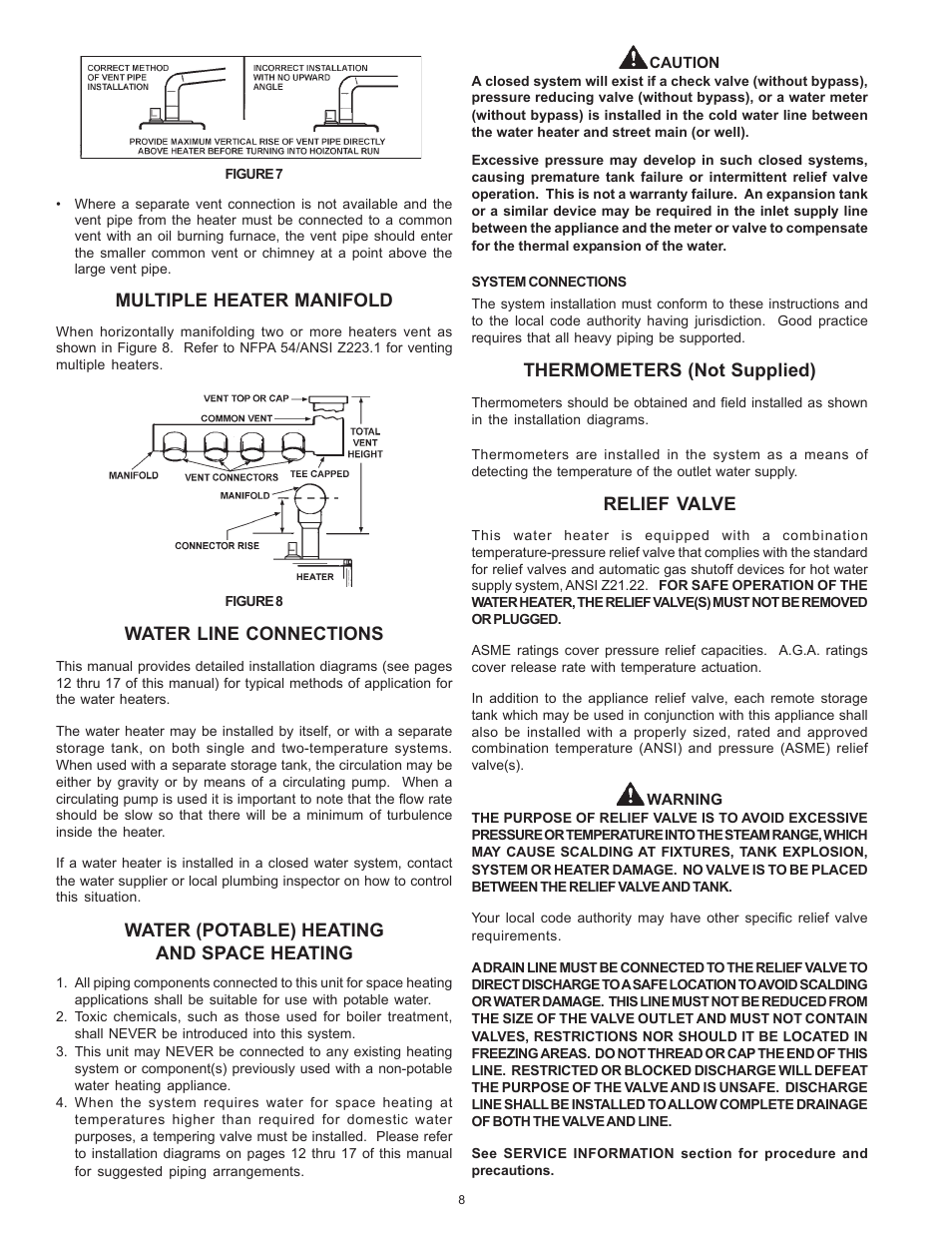 A.O. Smith BTR 151 THRU 201/A User Manual | Page 8 / 28