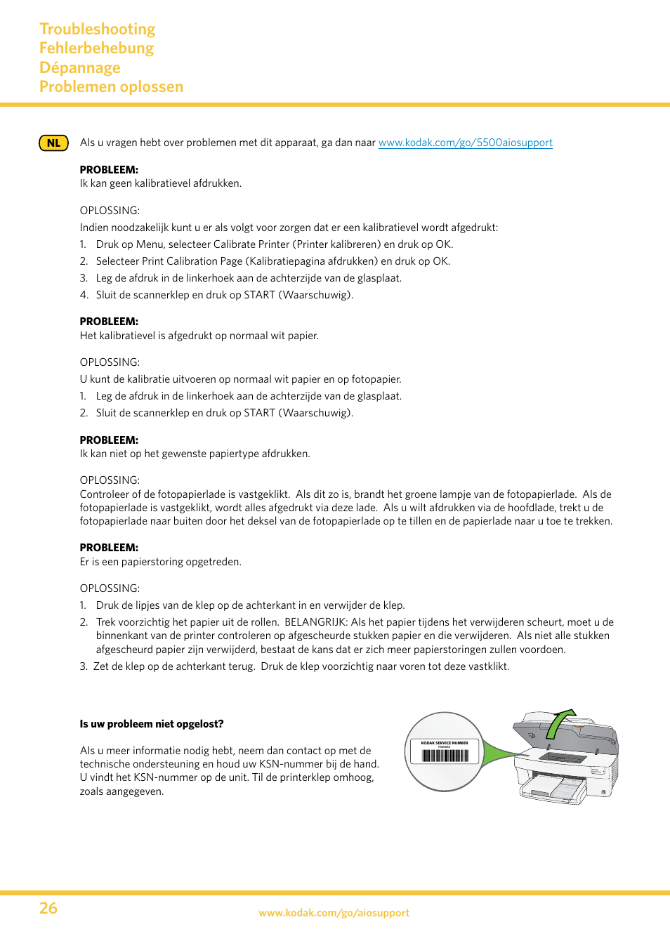 Kodak 5500 User Manual | Page 26 / 32