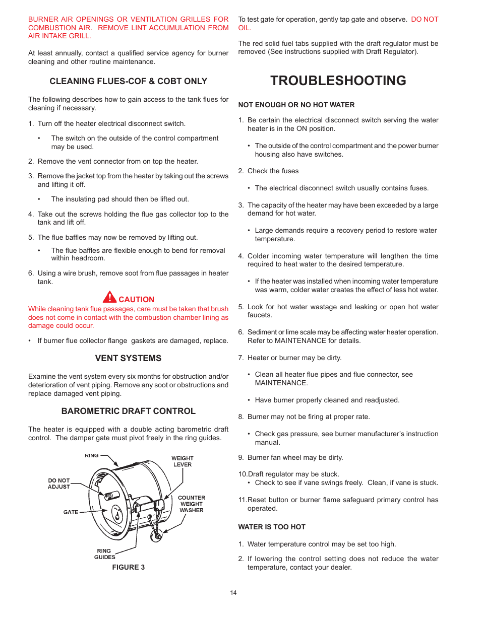 Troubleshooting | A.O. Smith COF User Manual | Page 14 / 16