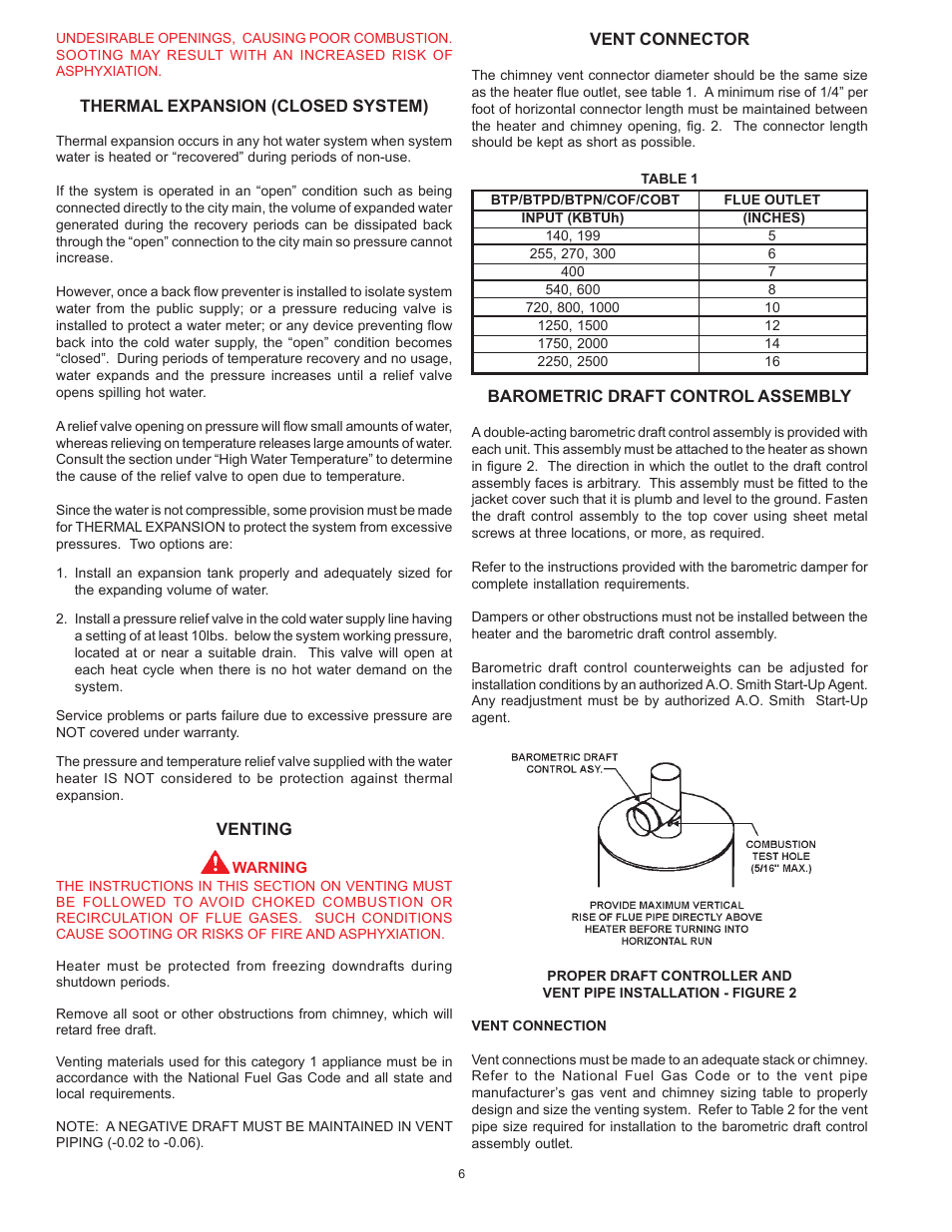 A.O. Smith COF User Manual | Page 6 / 16