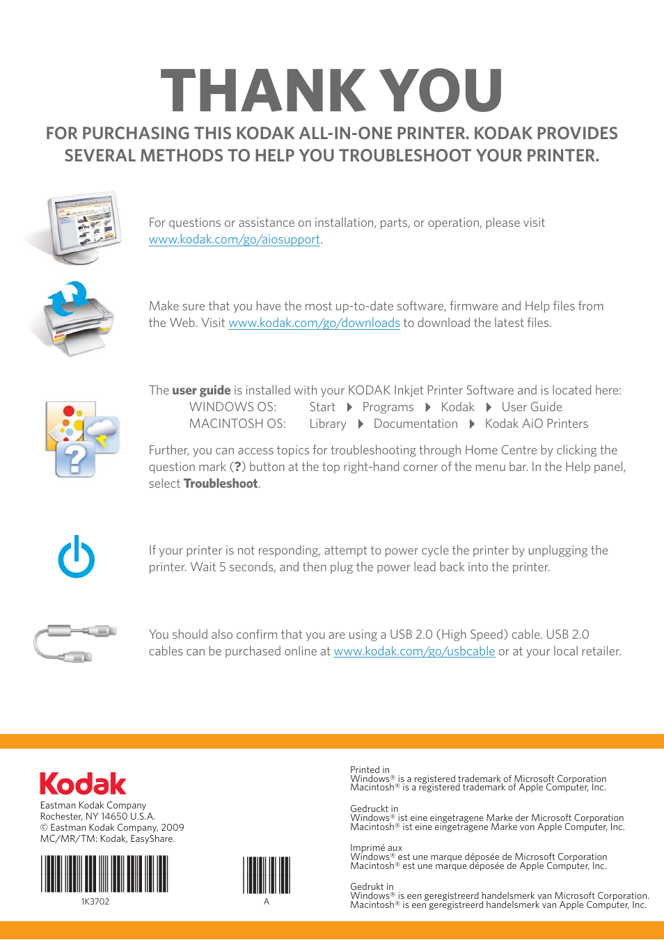 Kodak ESP 5 User Manual | Page 24 / 24