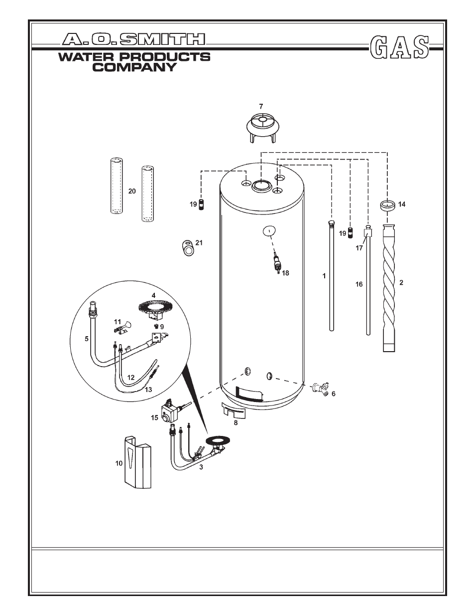 A.O. Smith BT 65 Series 100 User Manual | 2 pages