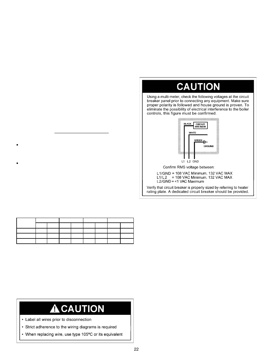 Wiring | A.O. Smith VB/VW-500 User Manual | Page 22 / 44
