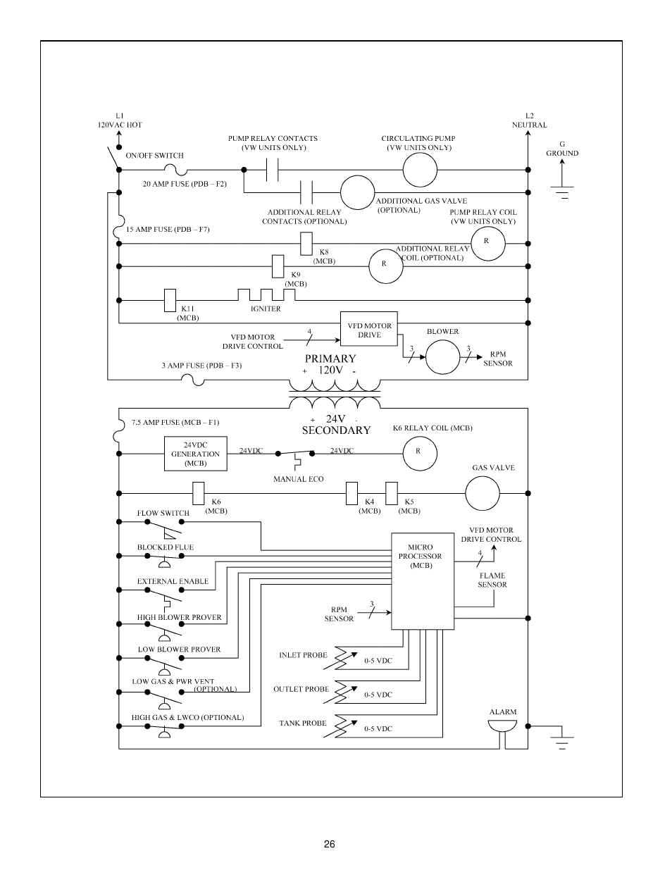 A.O. Smith VB/VW-500 User Manual | Page 26 / 44