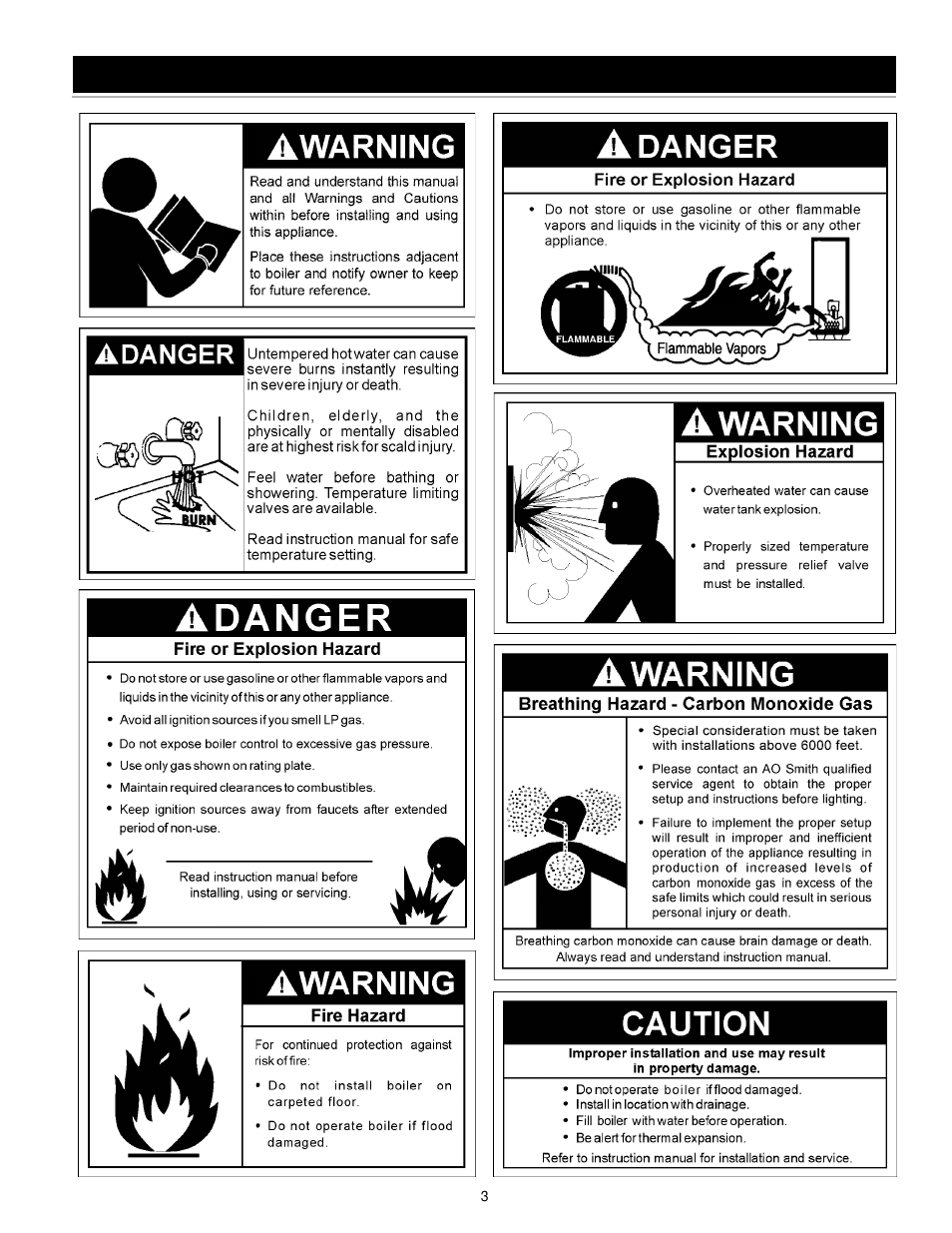 General safety | A.O. Smith VB/VW-500 User Manual | Page 3 / 44