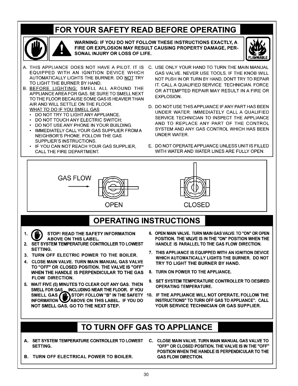 A.O. Smith VB/VW-500 User Manual | Page 30 / 44