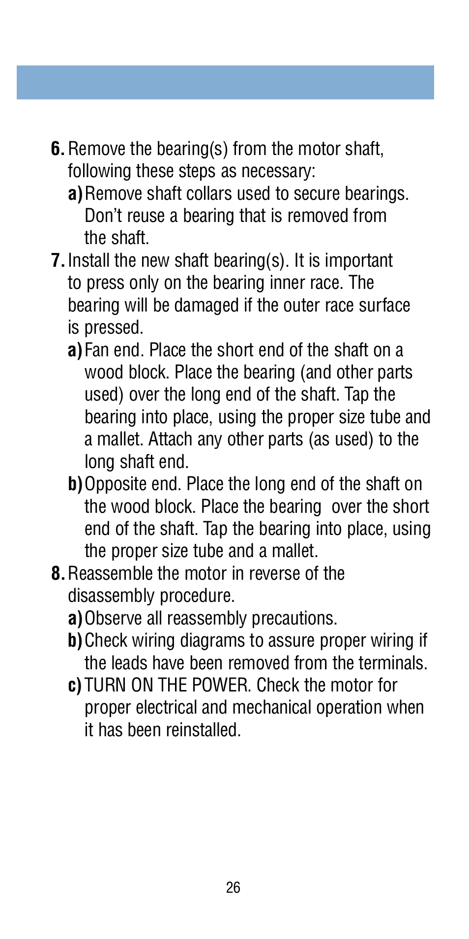 A.O. Smith Century Pool & Spa Motor User Manual | Page 27 / 59
