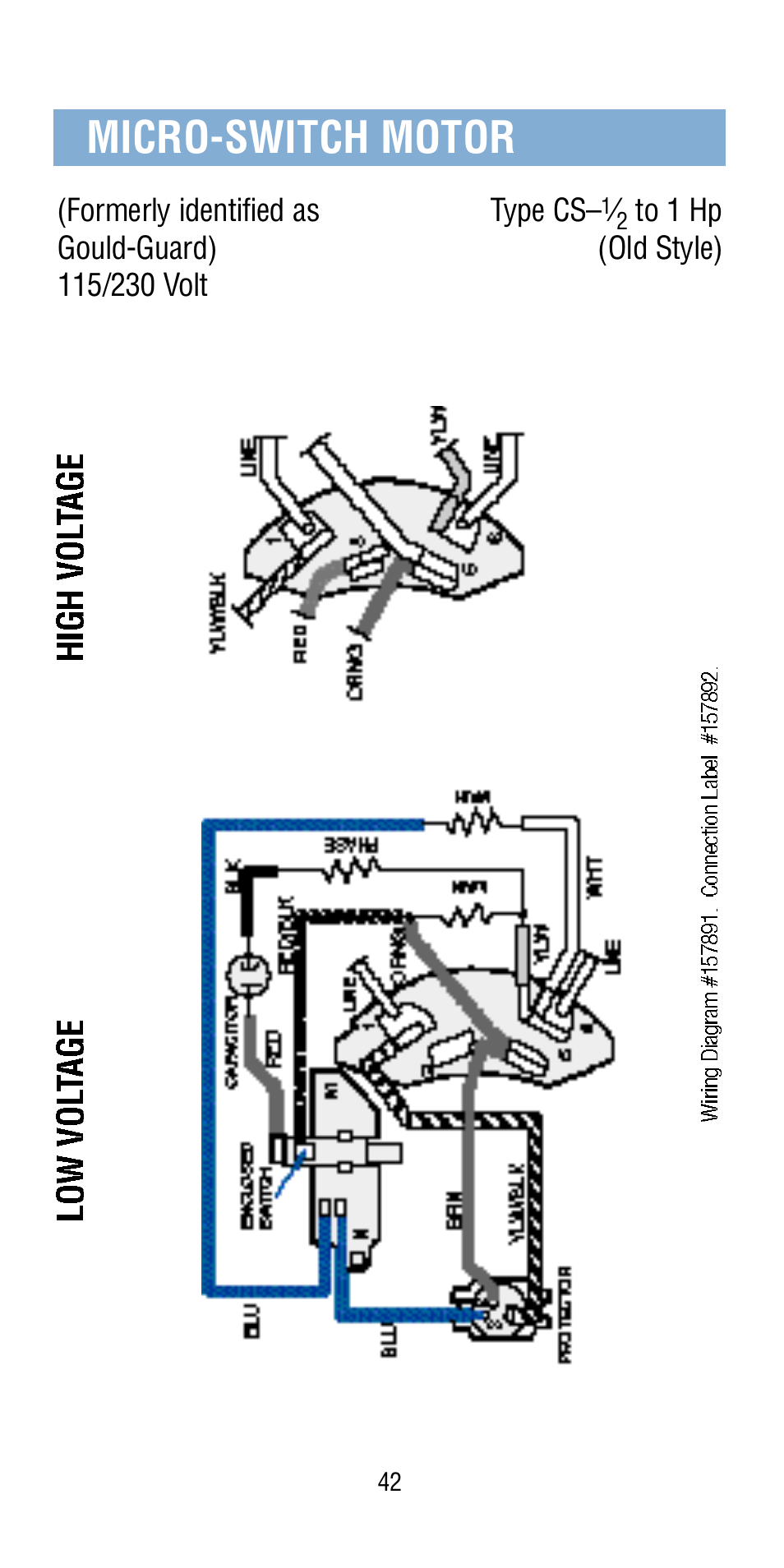 Micro-switch motor | A.O. Smith Century Pool & Spa Motor User Manual | Page 43 / 59