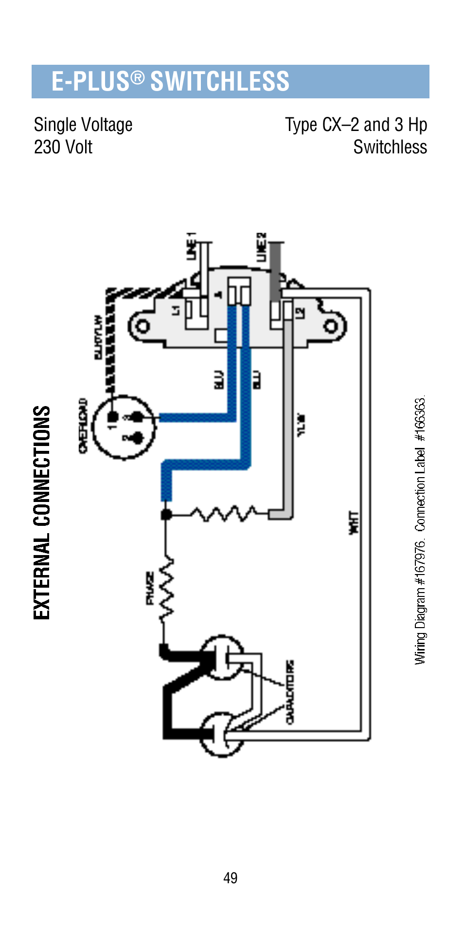 E-plus, Switchless | A.O. Smith Century Pool & Spa Motor User Manual | Page 49 / 59