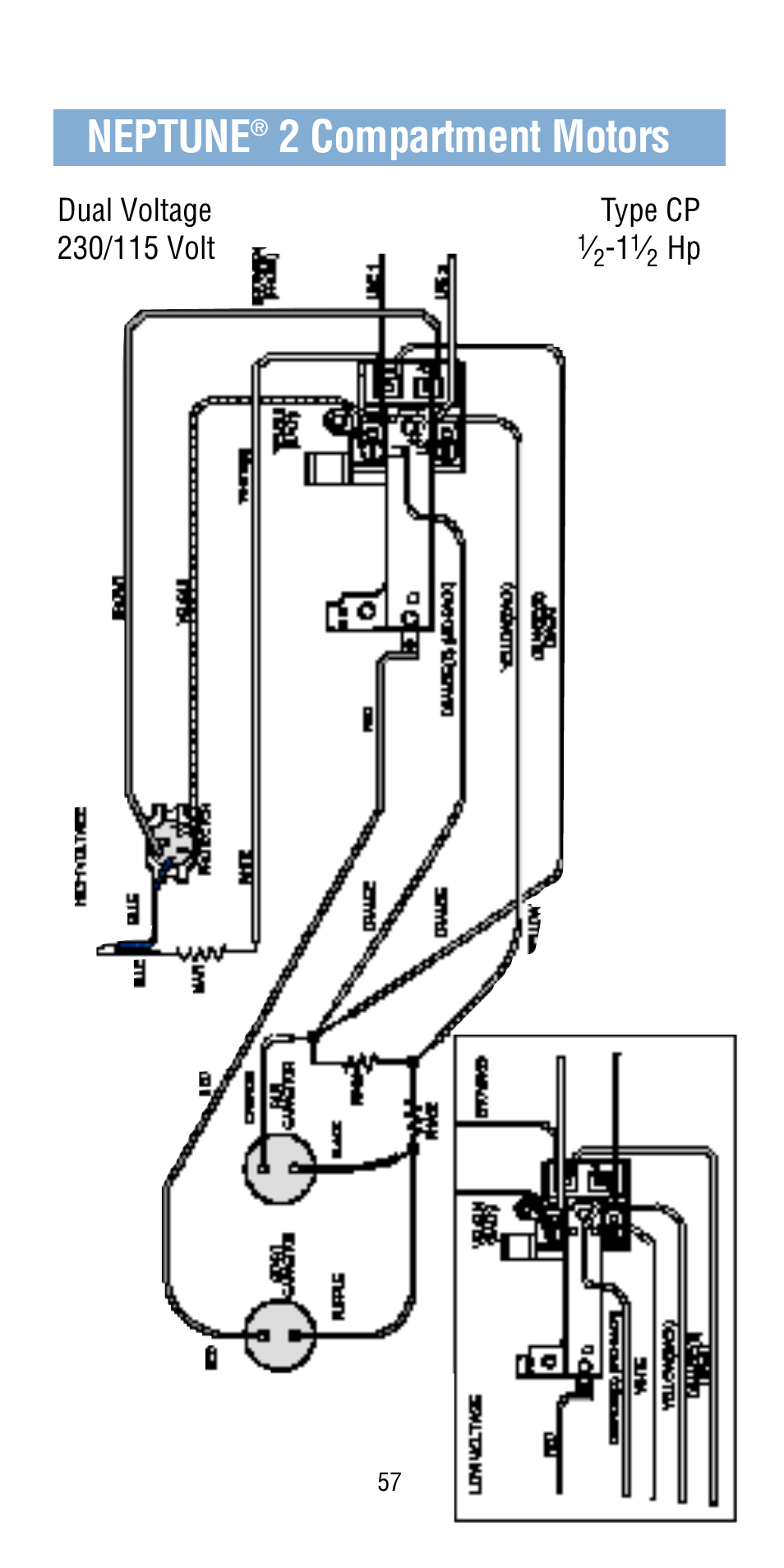 2 compartment motors | A.O. Smith Century Pool & Spa Motor User Manual | Page 57 / 59