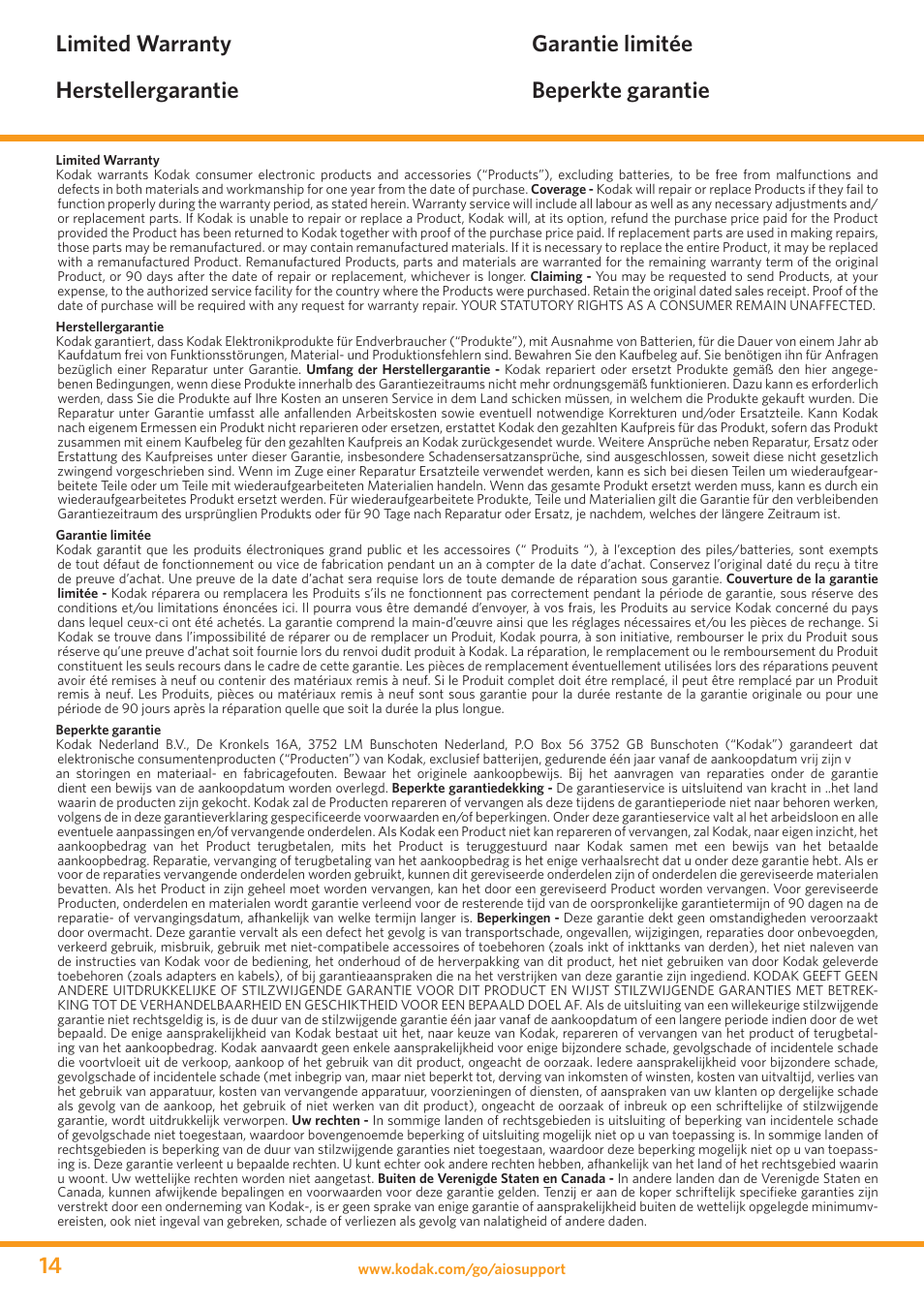Kodak ESP 3 User Manual | Page 14 / 24