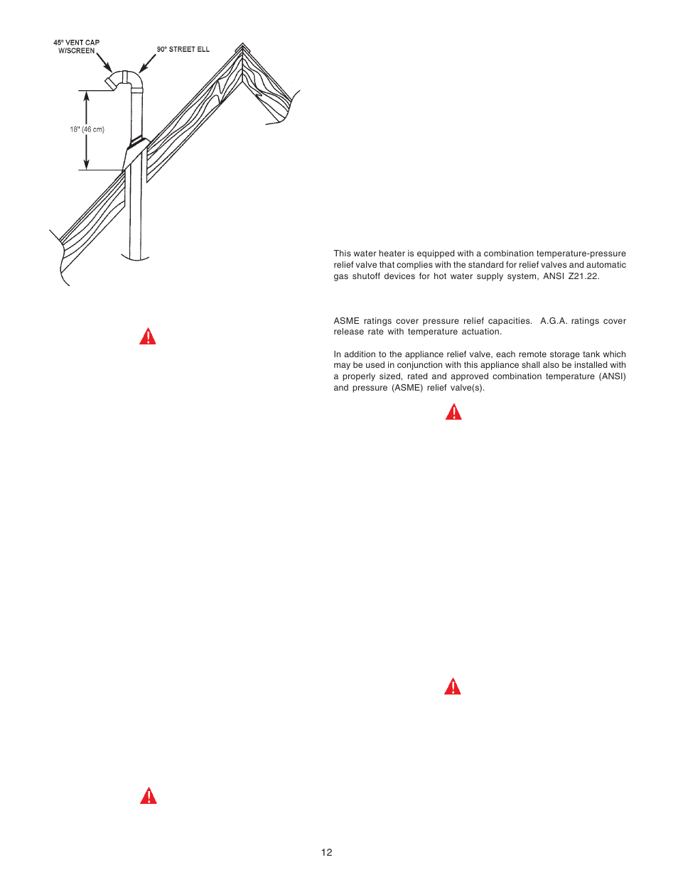 Water piping, Temperature-pressure relief valve | A.O. Smith BPD-400 User Manual | Page 12 / 36