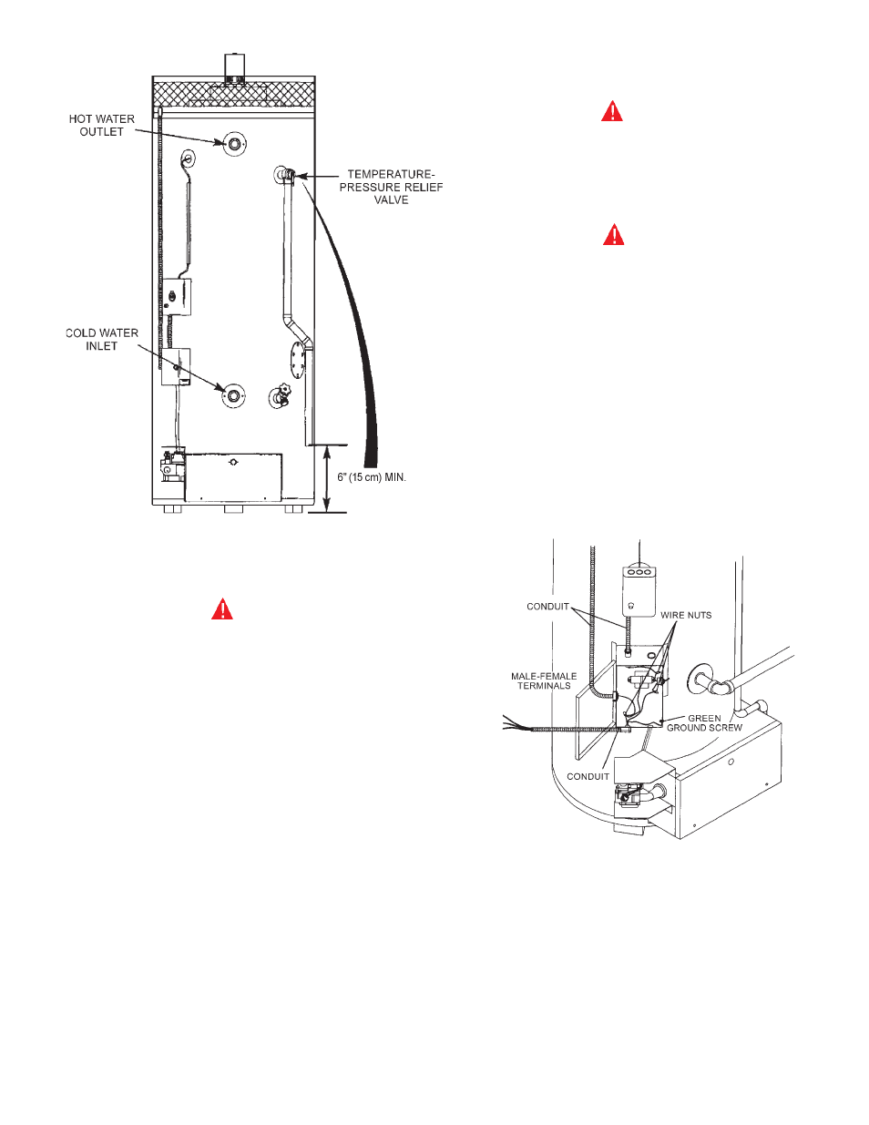 Filling the water heater, Wiring | A.O. Smith BPD-400 User Manual | Page 13 / 36
