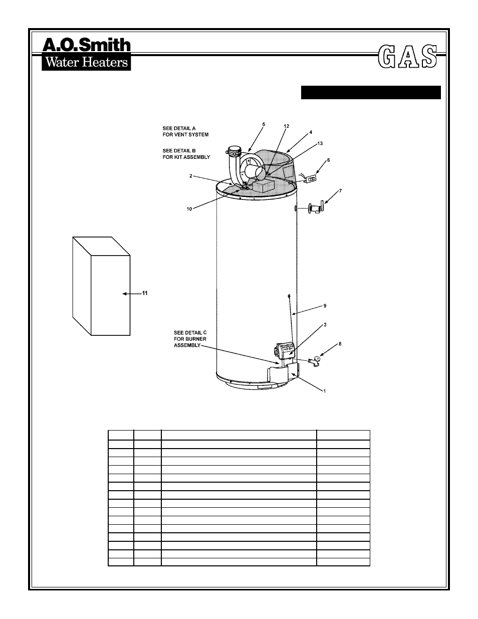 A.O. Smith AOS GPHE-50 User Manual | 4 pages