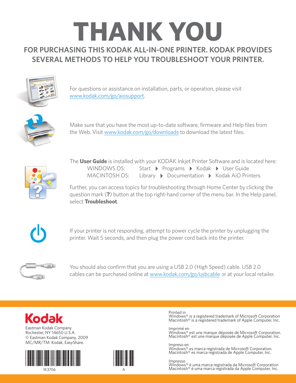 Kodak ESP 5 User Manual | Page 24 / 24