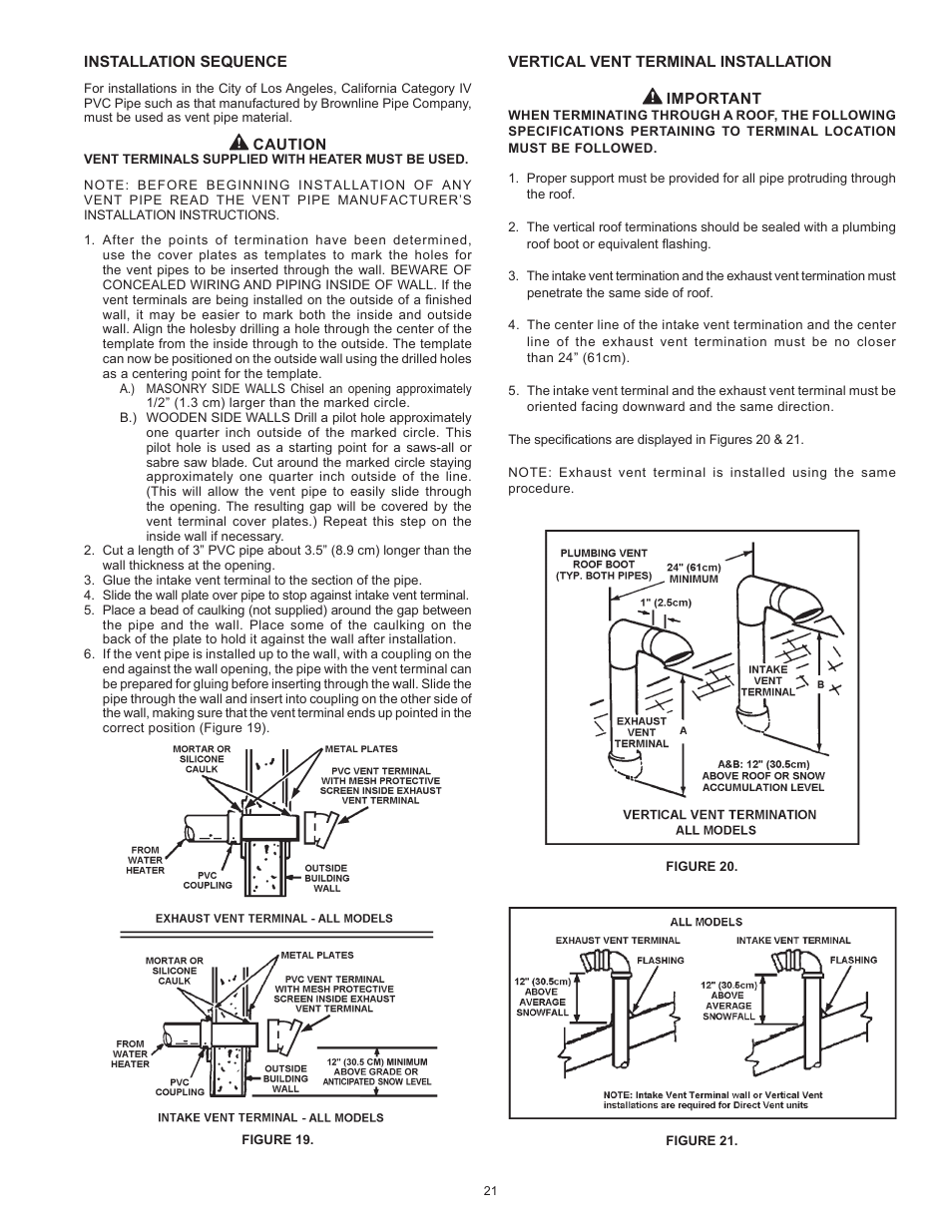 A.O. Smith 100 User Manual | Page 21 / 44