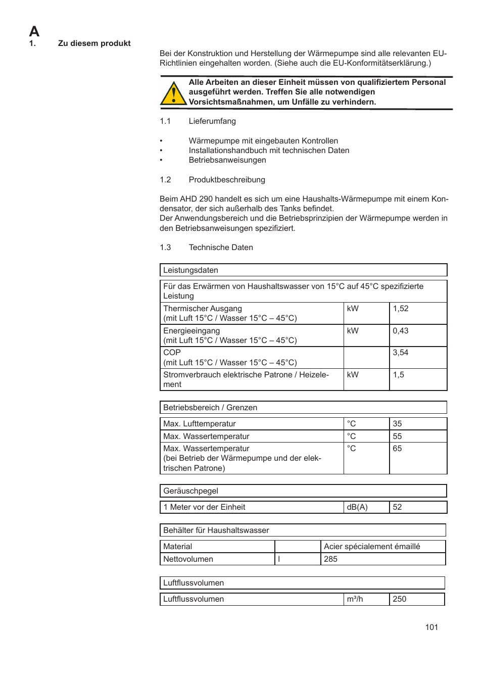 A.O. Smith AHD 290 User Manual | Page 101 / 129