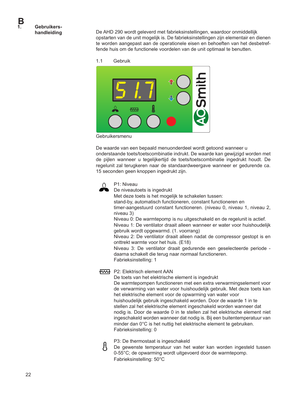 A.O. Smith AHD 290 User Manual | Page 22 / 129