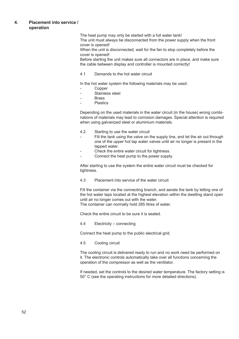 A.O. Smith AHD 290 User Manual | Page 52 / 129