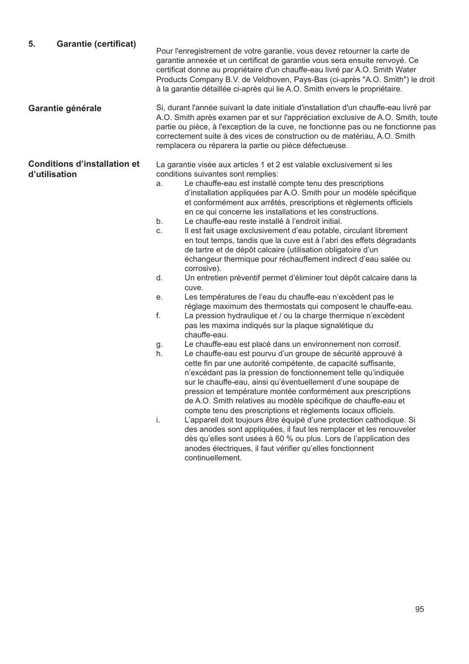 A.O. Smith AHD 290 User Manual | Page 95 / 129