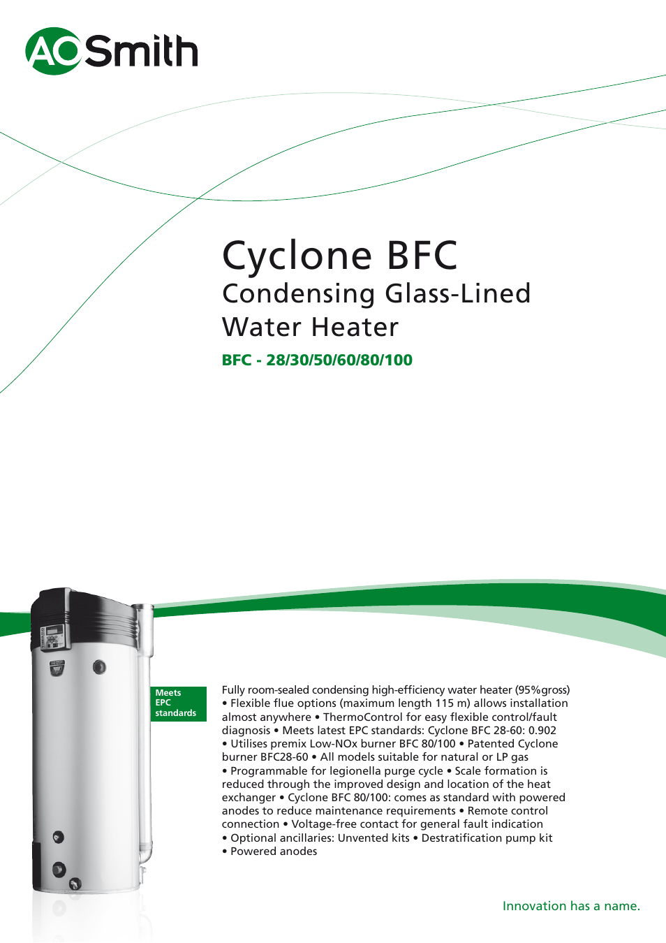 A.O. Smith BFC - 50 User Manual | 6 pages