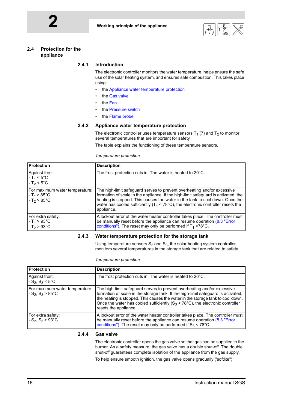 Protection for the appliance, 2gis | A.O. Smith 30 User Manual | Page 16 / 114