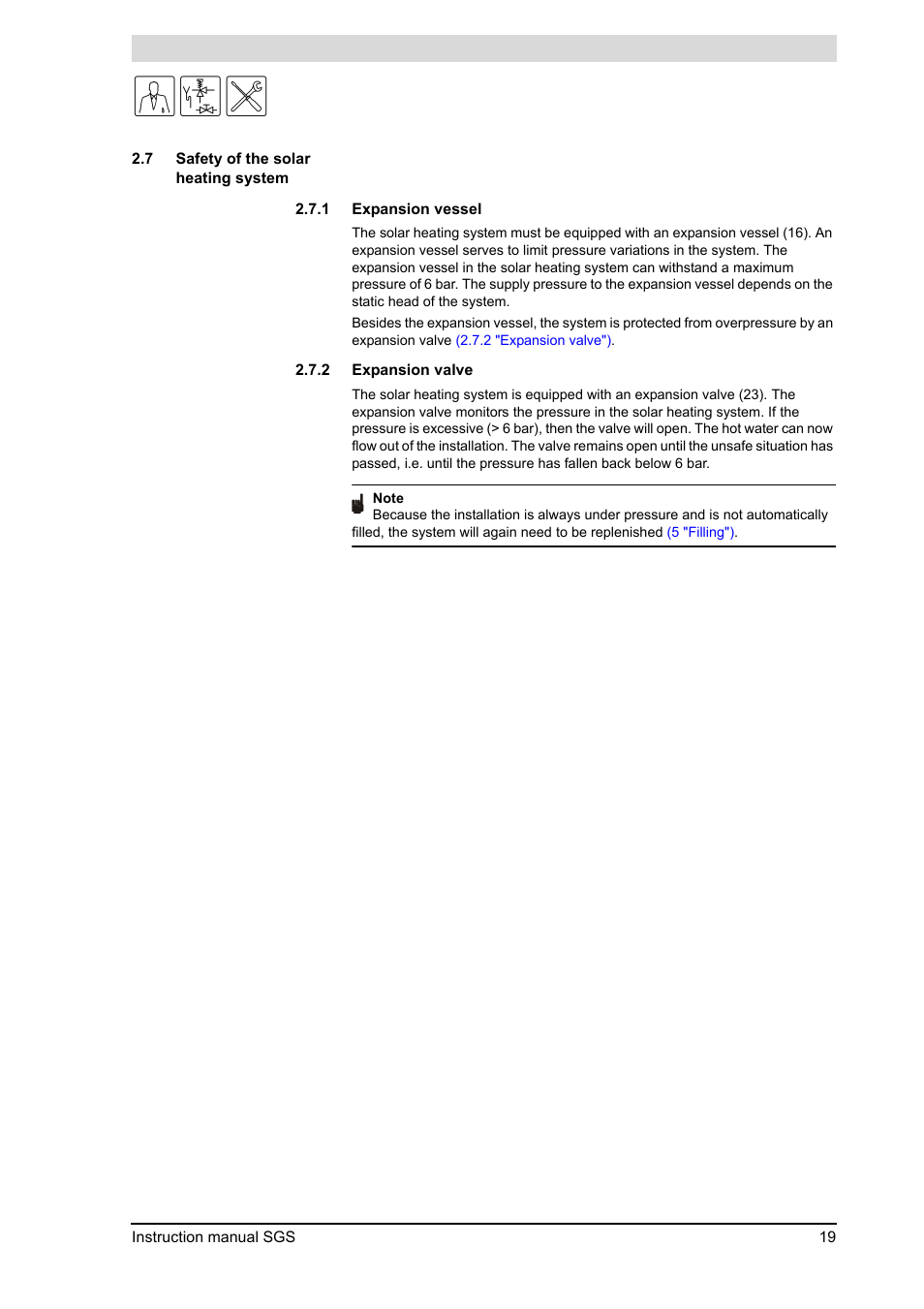 Safety of the solar heating system | A.O. Smith 30 User Manual | Page 19 / 114