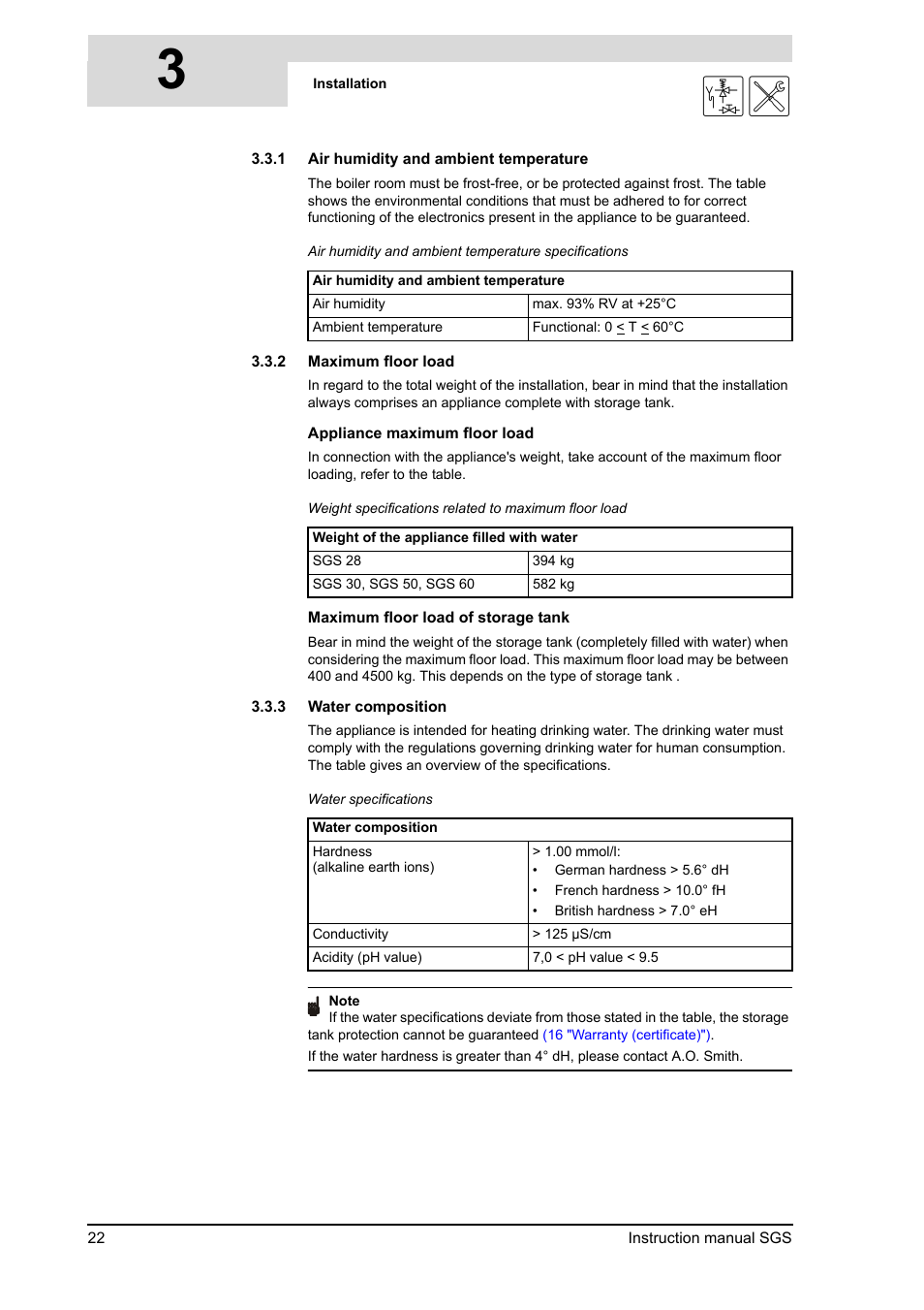 A.O. Smith 30 User Manual | Page 22 / 114