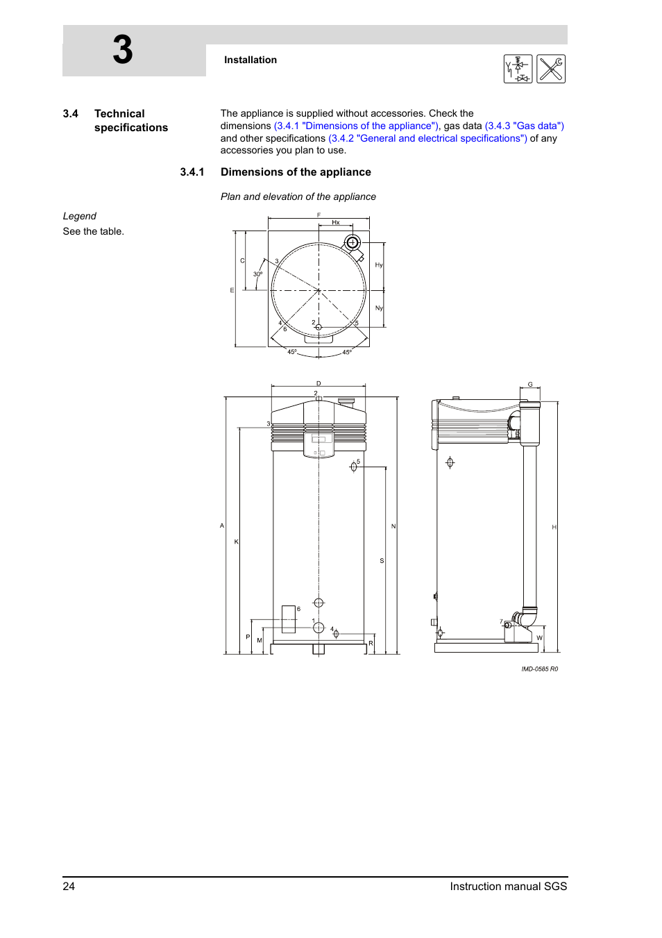 Technical specifications | A.O. Smith 30 User Manual | Page 24 / 114