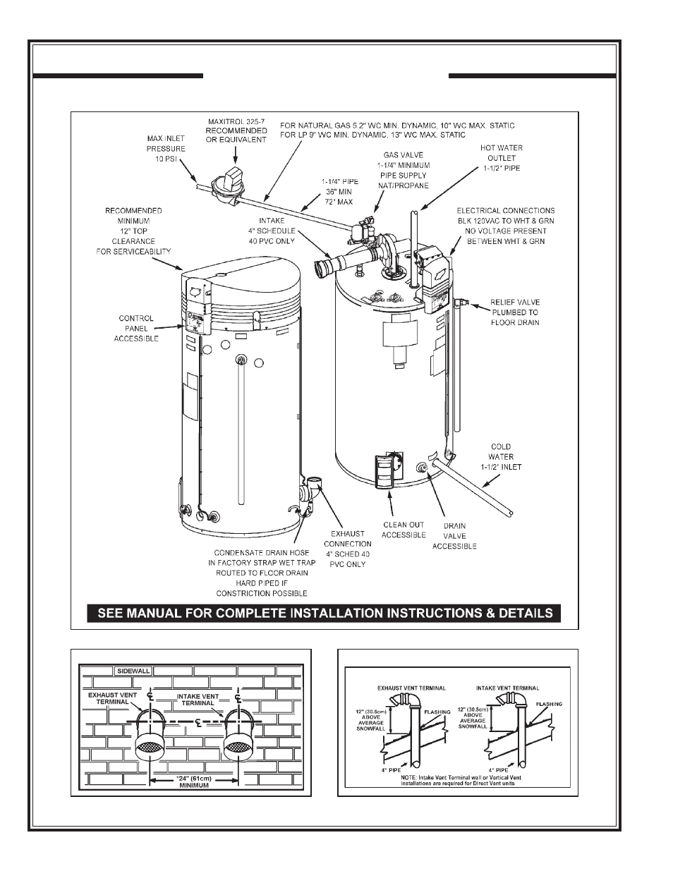 A.O. Smith BTH 300A User Manual | Page 4 / 36