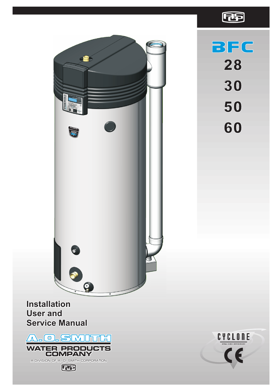 A.O. Smith 120 through 250 Series User Manual | 98 pages