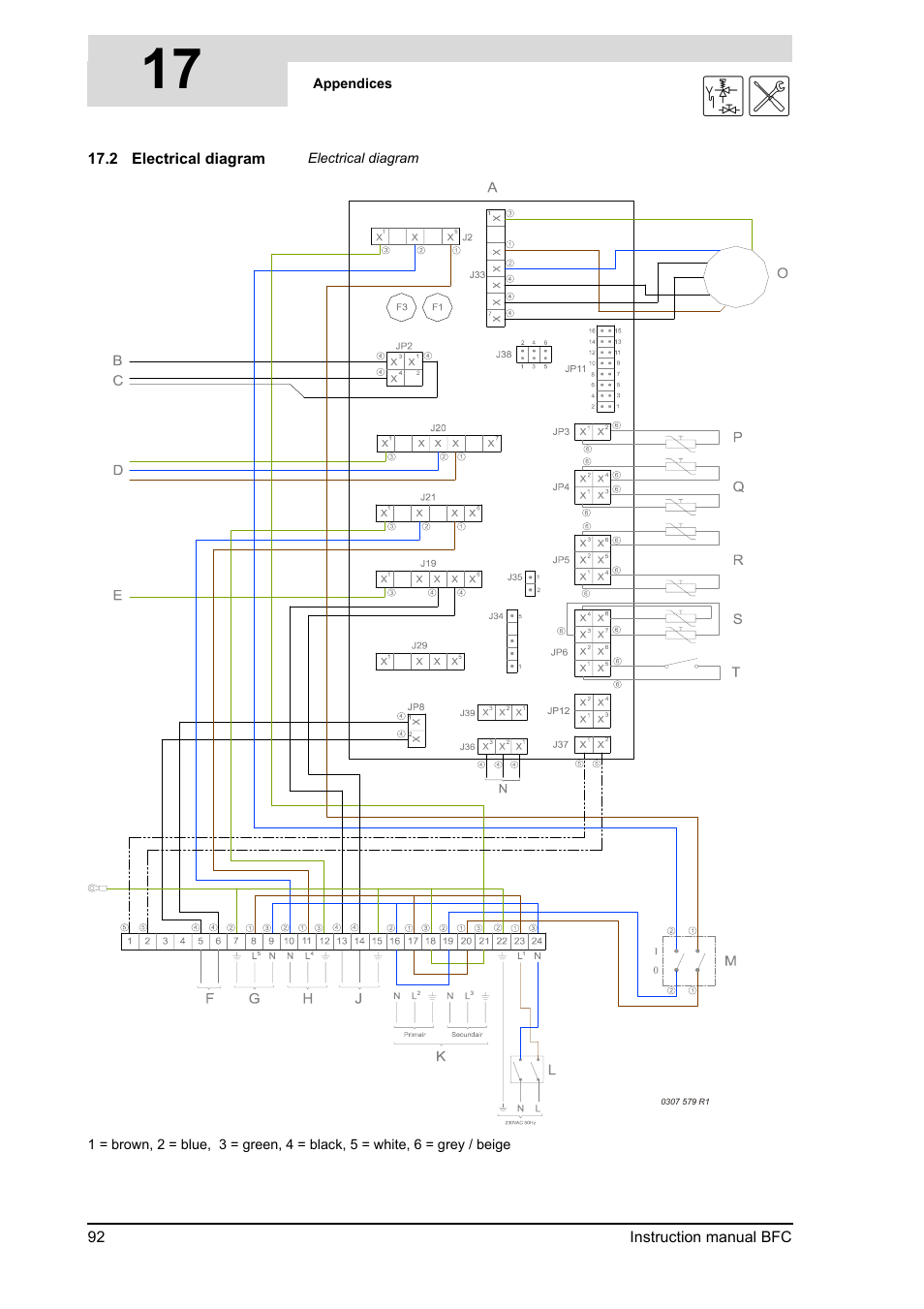 Electrical diagram, 17 is | A.O. Smith 120 through 250 Series User Manual | Page 92 / 98