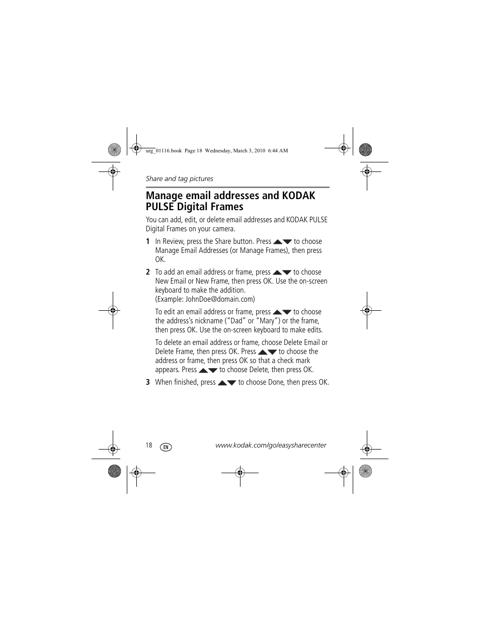 Kodak M575 User Manual | Page 18 / 28