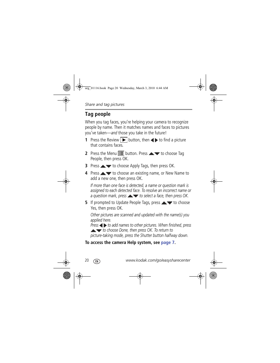 Kodak M575 User Manual | Page 20 / 28
