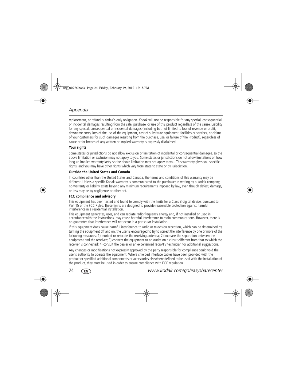 Kodak C713 User Manual | Page 24 / 26